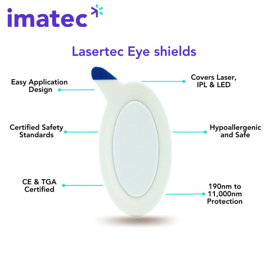 Lasertec Disposable Eye Shields (Laser, LED & IPL) - Boxes of 25 (Pairs)
