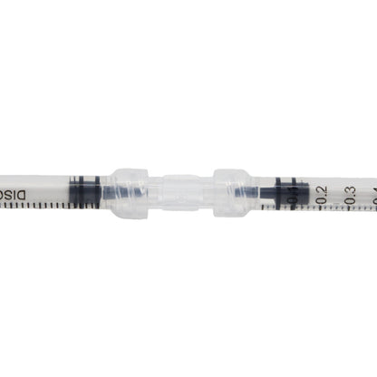 Luer Lock to Luer Lock Connectors (Wide Bore for Fat Transfer & Viscous Fluids) - Boxes of 100