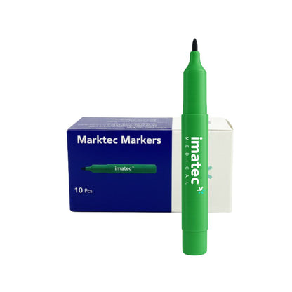 Marktec Skin Markers - White, Green or Red - Boxes of 10