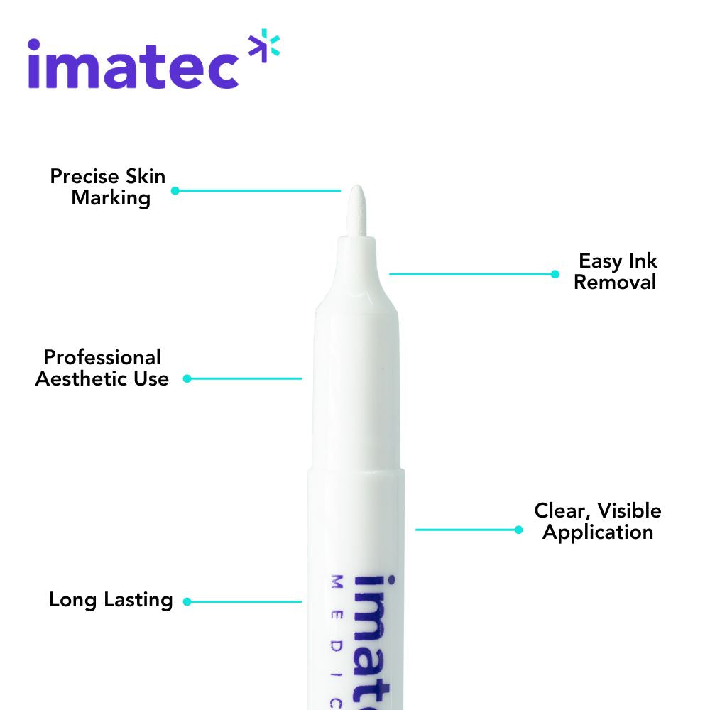 Marktec Skin Markers - White, Green or Red (10 Pack) by Imatec Medical